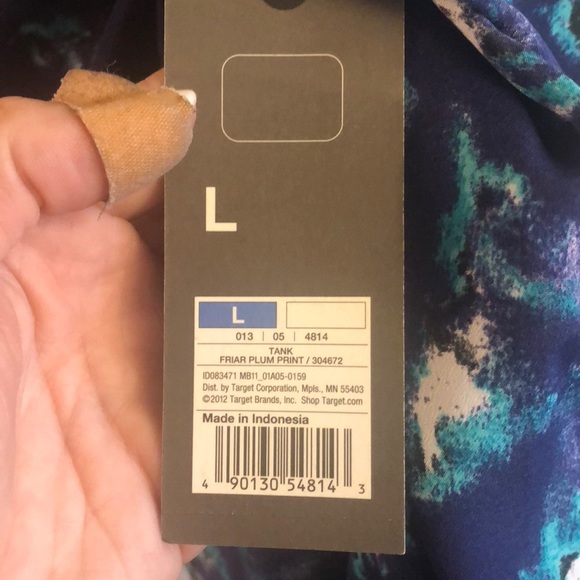 Mossimo tank friar plum print - Picture 3 of 7